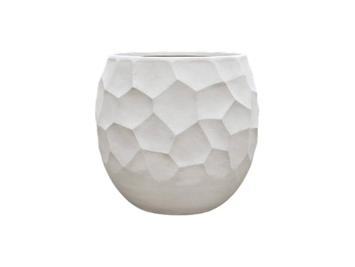 Grosser Blumentopf „Polystone Nathan James Partner“, verschiedene Grössen Weiss Baq Design