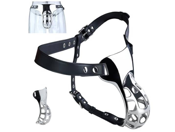 keuschheitsgürtel für herren mit Edelstahl Chastity Cage Männer Verstellbarer Penis Bondage Gürtel Keuschheitskäfig SM Fetisch Extrem Slave Peniskäfig Sex Spielzeug für Männer Keuschheit Gerät