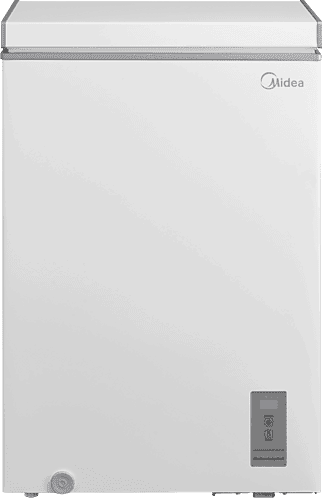 Congelador horizontal - Midea MDRC154FZE01, 99L, 85 cm Alto, Inverter, Temperatura Regulable, Fast Freezing, Blanco