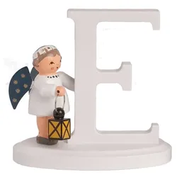 KWO Erzgebirge Buchstabe E mit Engel Höhe 7 cm
