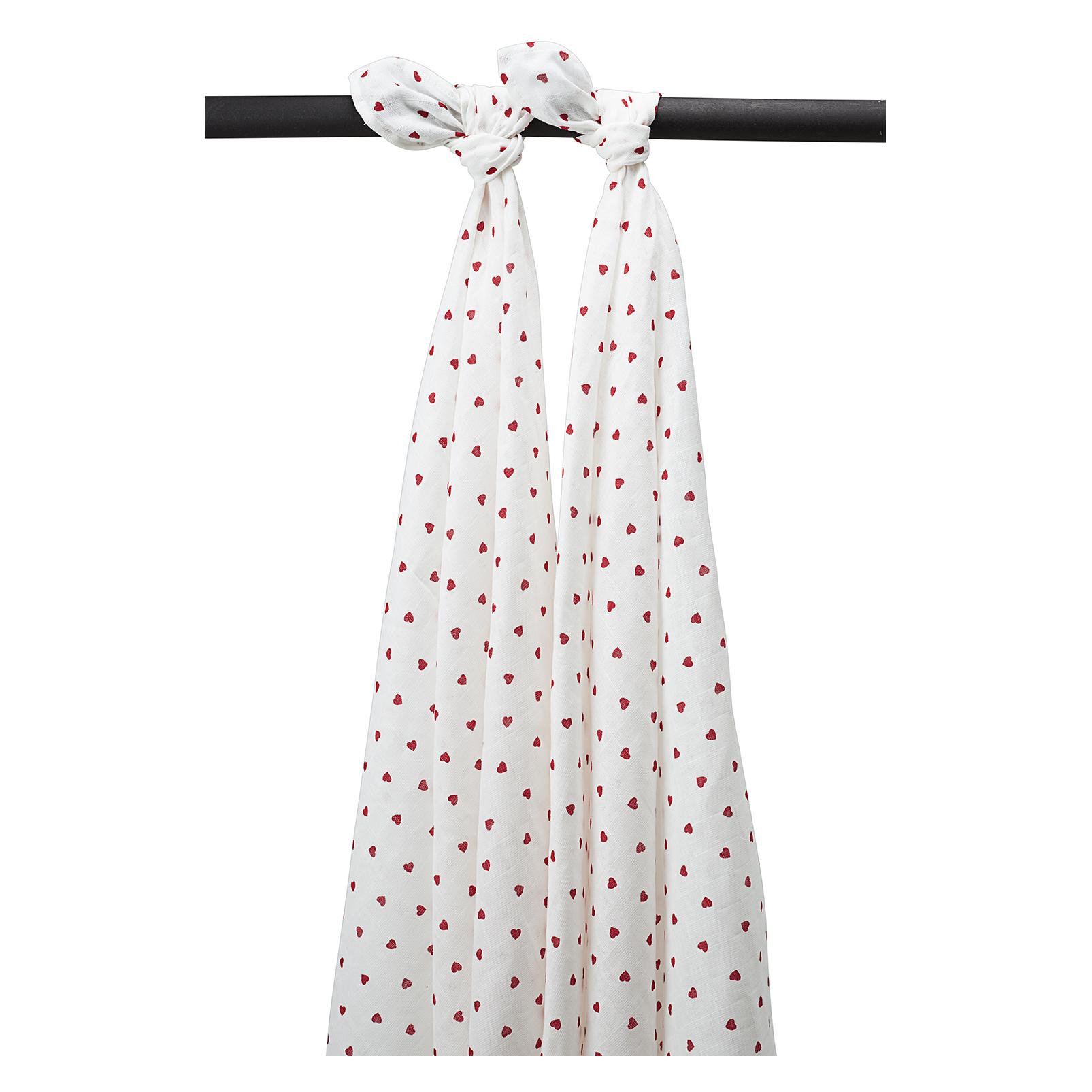 Meyco Sweet Heart swaddle - 2er pack - musselin (120 x 120 cm) (49687524)