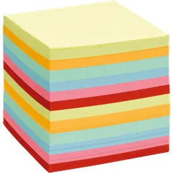 NTB 700FS - Notizblock 90 x 90 mm, 700 Blatt, farbsortiert