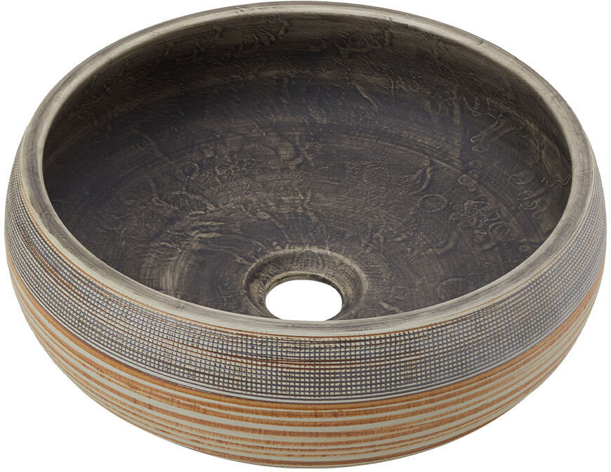Metro Lane 335 mm L x 335 mm W Ceramic Circular Sink Multicolour 335mm W
