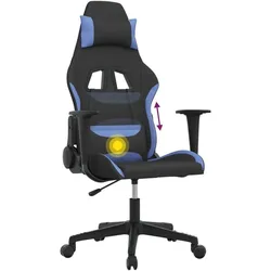 vidaXL Mavenia (Ohne Fussablage), Gaming Stuhl, Blau
