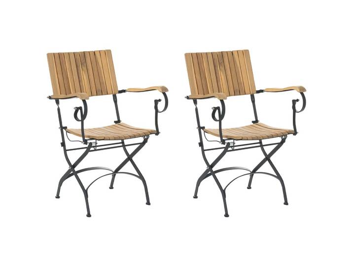 GARTENSTUHL 2er-Set Akazienholz Hellbraun Lascari