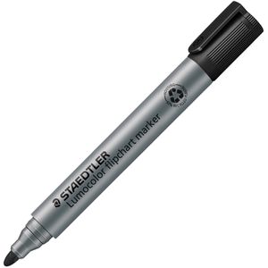 Staedtler Flipchartmarker Lumocolor 356, Rundspitze, Strichbreite 2 mm, schwarz