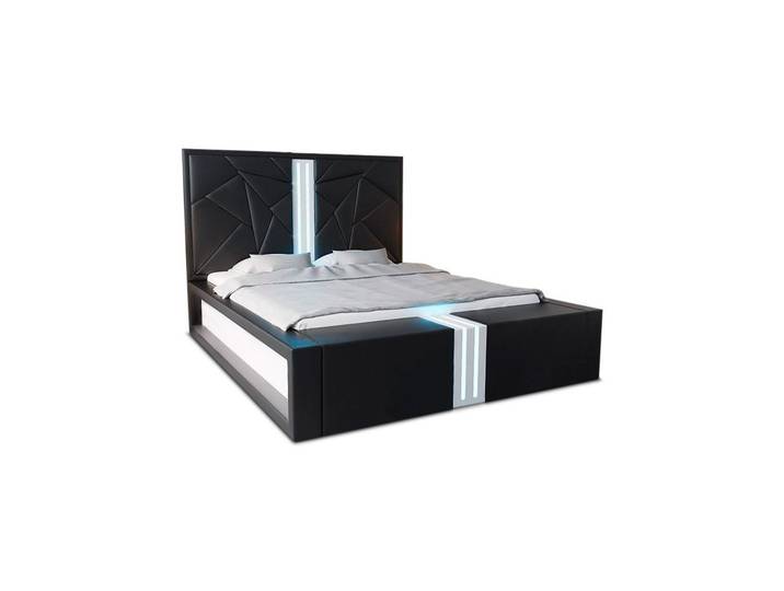 Sofa Dreams Boxspringbett Imperia Bett Kunstleder Premium Komplettbett mit LED Beleuchtung