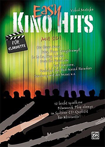 Vahid Matejko - Easy Kino Hits für Klarinette (mit CD): 12 leicht spielbare Filmmusik-Play-alongs in Spitzen-CD-Qualität für Klarinette - Preis vom 09.10.2026 07:28:09 h