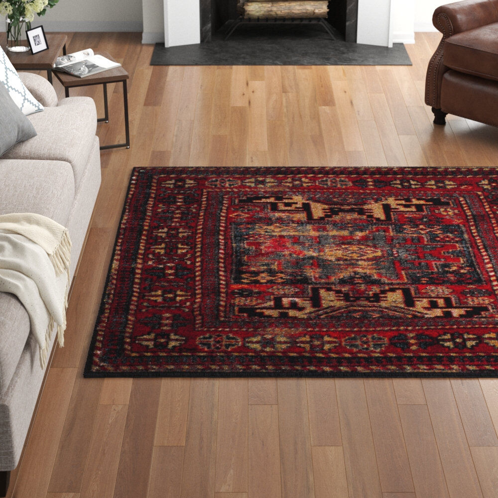 Langley Street Kristina Oriental Area Rug Beige;Red;Black Rectangle 235 x 305cm