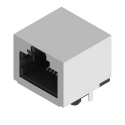 Weidmüller RJ45C5 R1U 2.2N4N RL Leiterplattensteckverbinder modulare RJ45-Buchse, Cat. 5 , THT/THR-Lötanschluss, Schirmung: Ja, LED: Nein, Gold über Nickel, 3066290000