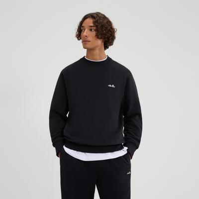 Sweatshirt ELLESSE "CORCOLLE SWEATSHIRT", Herren, Gr. M, schwarz, Obermaterial: 85% Baumwolle, 15% Polyester, normal, Rundhals, Sweatshirts Sweatshirt, mit Rundhalsausschnitt, ohne Verschluss, aus Baumwolle und Polyester