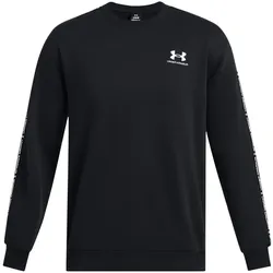 UNDER ARMOUR Icon Fleece Taping Sweatshirt Herren 001 - black/white M