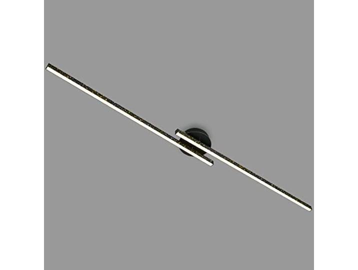 BRILONER Leuchten - LED Deckenleuchte mit Glitzereffekt, warmweiße Farbtemperatur, Deckenlampe, Wohnzimmerlampe, Schwarz, 1350x140x65 mm(LxBxH), 3717-025