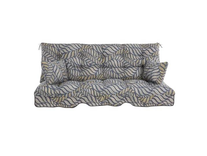 PATIO Hollywoodschaukel Auflage 175x50 cm Ravenna Sitzpolster mit Rückenlehne für Gartenbank Seitenkissen Schnüre