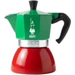 Bialetti Espressokocher New Moka, Italia, 4 Tassen, Espressokocher, Mehrfarbig
