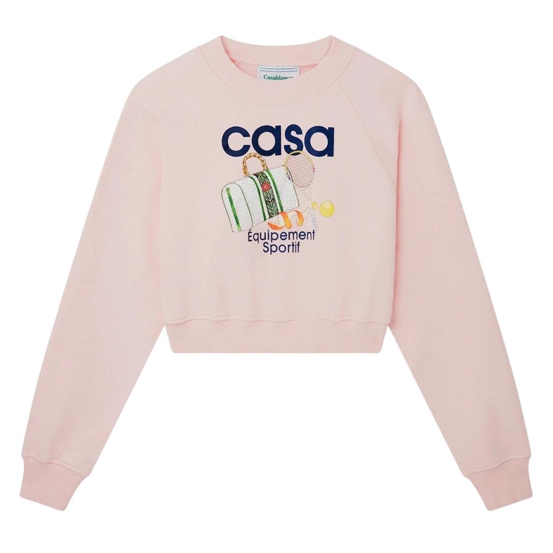Casablanca Bedruckte, Kurze Sport-sweatshirts In Pink