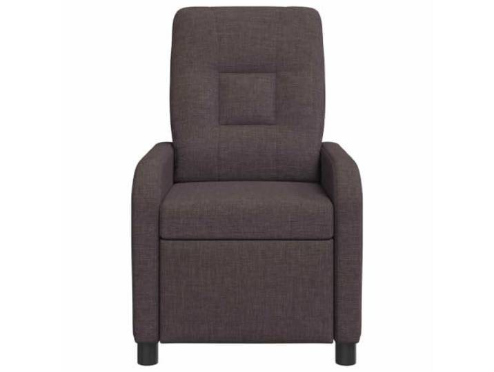 Sessel Recliner Dark Braz Stoff mit verstellbarer Rückenlehne und Fußstütze 100% Polyester, Metall und Holzwerkstoffrahmen, 115-160° Winkel, flache Armlehne, leichte Reinigung