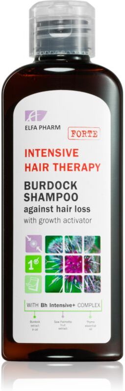 Elfa Pharm Intensive Cosmetic Intensive Hair Therapy Burdock Shampoo shampoing anti-chute avec activateur de pousse 200 ml
