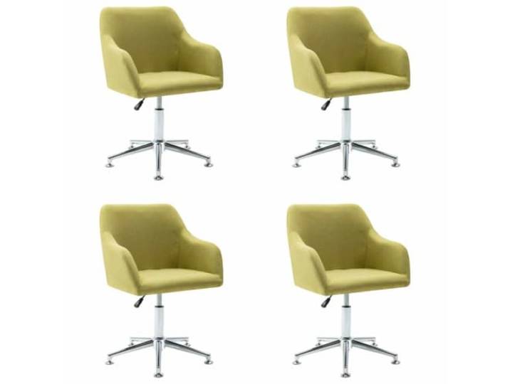 Coespram Drehbarer Esszimmerstuhl 4er Set Höhenverstellbar Grün Moderne Polsterstühle mit 360 Grad Drehfunktion und stufenloser Höheneinstellung für Küche, Wohnzimmer und Loungebereiche.