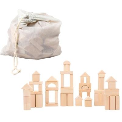 Holzbausteine Natur 50er-Pack im Beutel