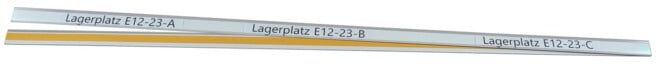 Porte-étiquette autocollant Eichner en PVC 25 x 1000 mm (9218-03021)