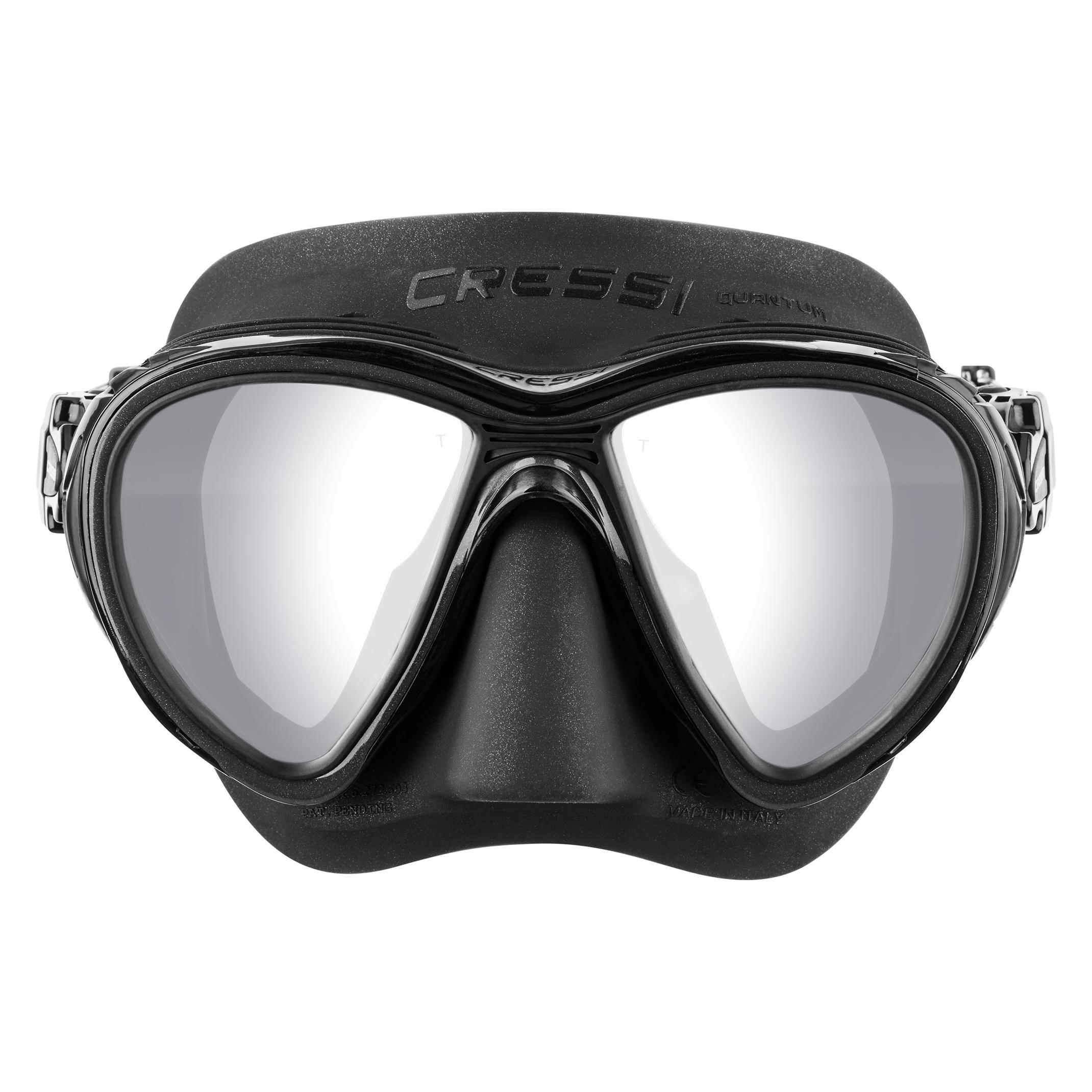 Cressi Quantum (black/black, mirrored lens) (DS5150508)