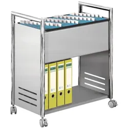 Kerkmann Hängemappenwagen silber, 66x73x37.5 cm