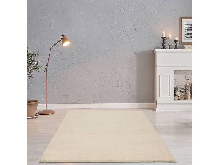 Wollteppich Hadj Weiß/Weiß 60 x 120cm Wolle