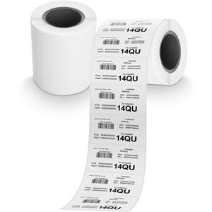 GG-image Thermoetiketten 21249, weiß, 30 x 50mm, 250 Stück, Thermodirekt