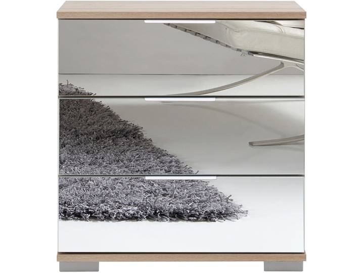 Nachttisch Peyton C Spiegelglas Holzwerkstoff B 52 H 58 cm