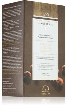 Korres Argan Oil cor para cabelo permanente com óleo de argan tom 7.0 Blonde 50 ml. Argan Oil