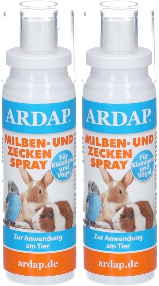 Ardap Milben- und Zeckenspray für Kleintiere Vögel Doppelpack 2x100 ml Spray