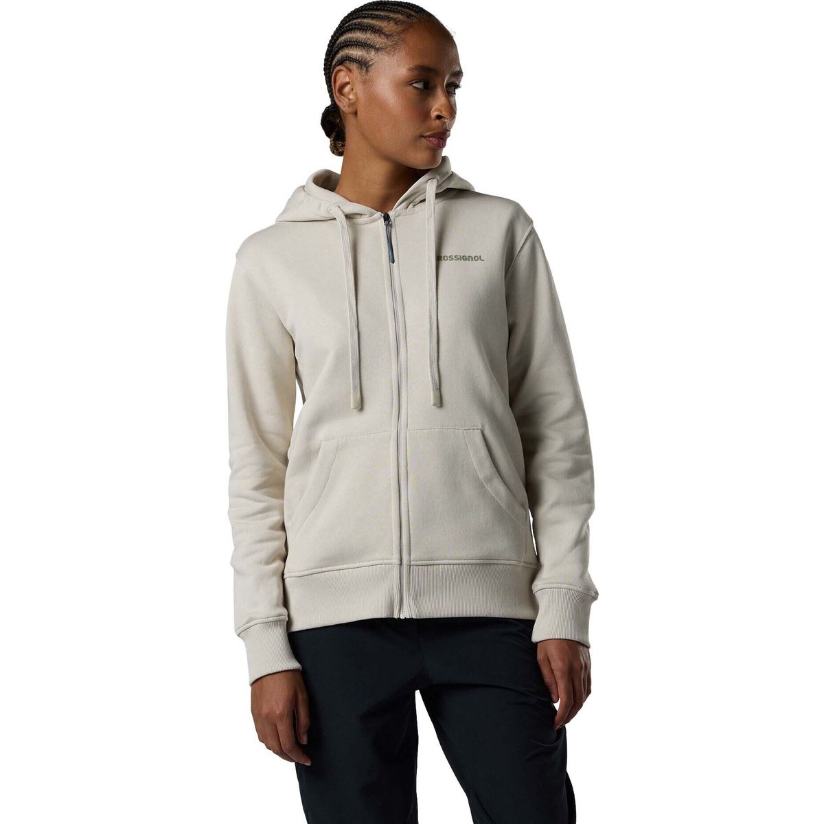 Rossignol W Rossi Full Zip Hoodie silver cloud (A43) L RLPWS01 A4300L