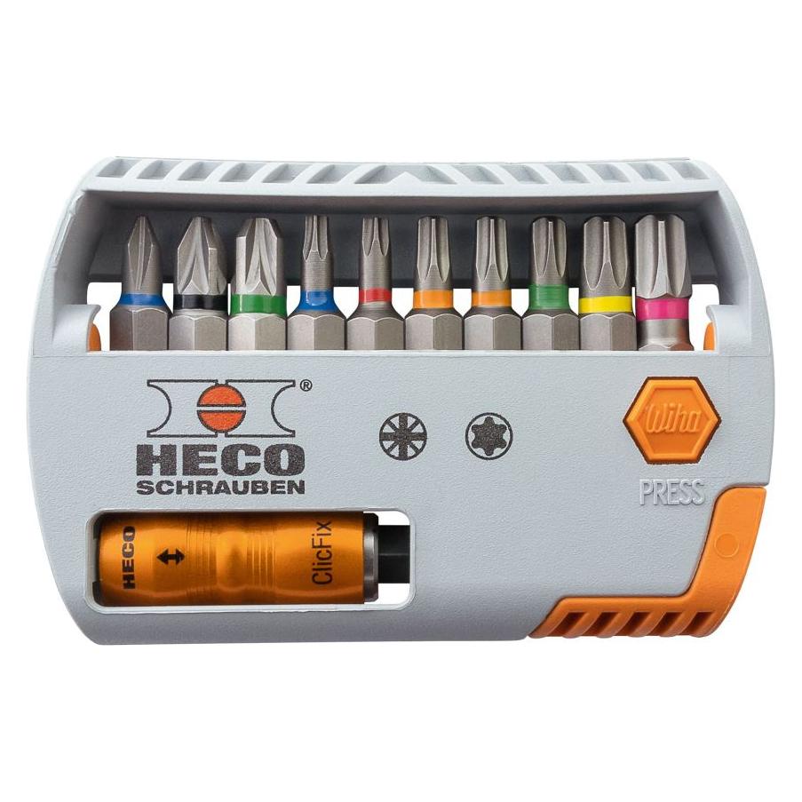 Heco Bit-Selector HECO- und Pozi-Drive mit Farbkodierung 11-tlg. (57107)