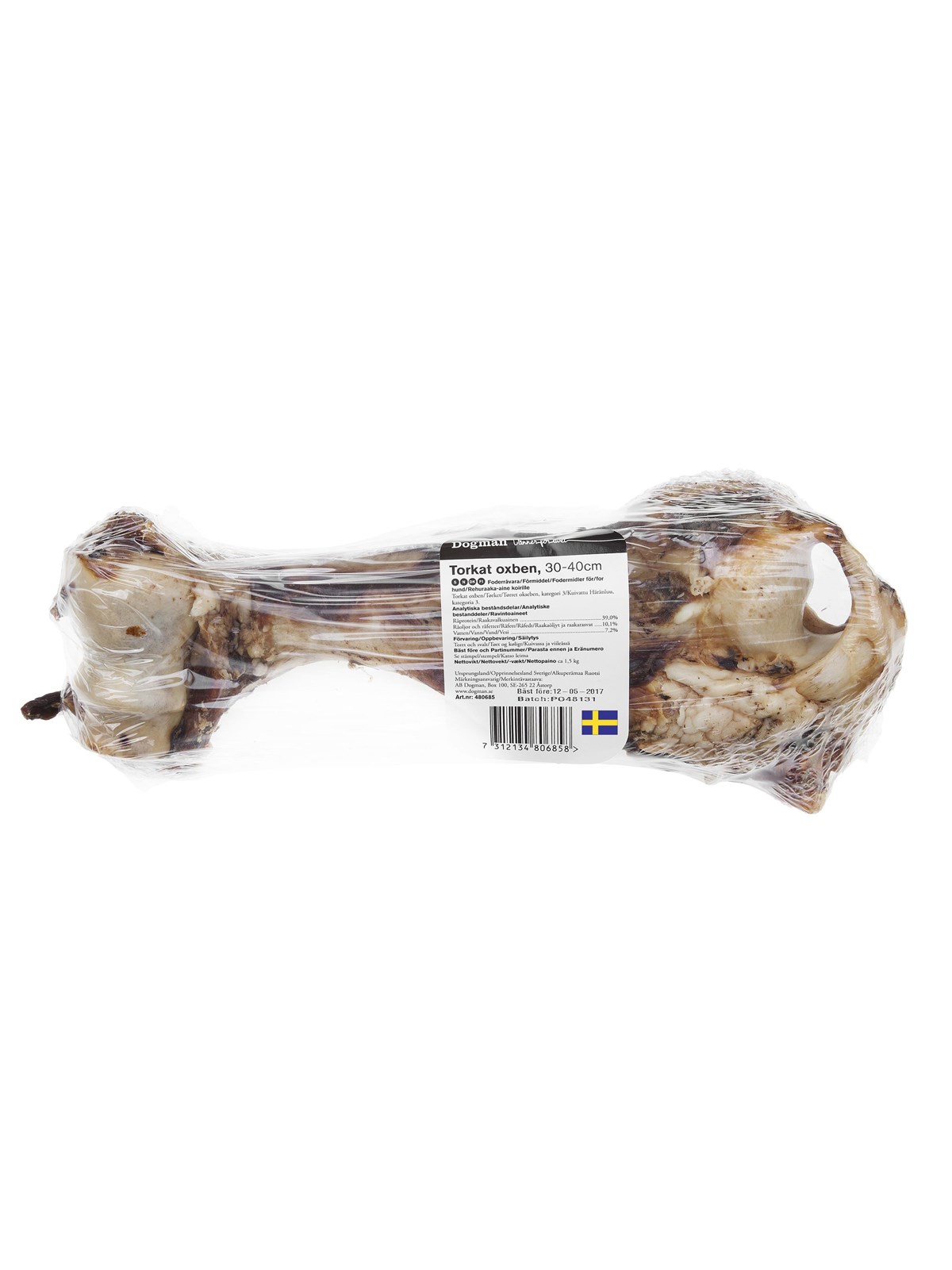 Dogman Dried bone beef wrapped