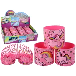 Ikonische hellrosa Einhorn-Entspannungsfeder 6 cm