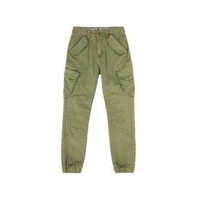 Cargohose ALPHA INDUSTRIES "Combat Pant K", Mädchen, Gr. 12, Normalgrößen, grün (olive), Obermaterial: 98% Baumwolle, 2% Elastan, Hosen Cargohose