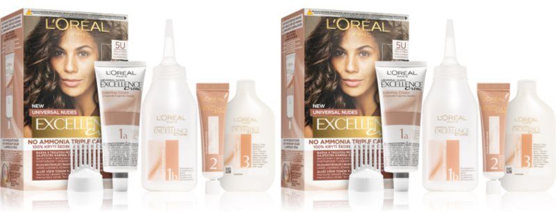 L’Oréal Paris Excellence Universal Nudes ensemble teinte 5U