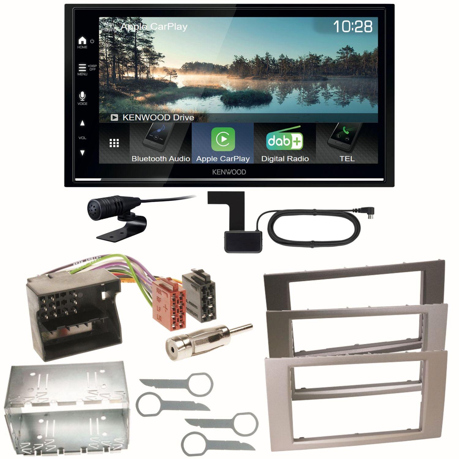 Kenwood DMX7722DABS Android Auto Einbauset für Ford Focus Fusion Galaxy S-Max