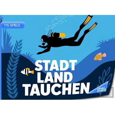 Stadt, Land, Tauchen - 115 Spielblöcke, Taschenbuch von LevelBoard Spiele, LevelBoard Spiele, 978-3-693-19705-9