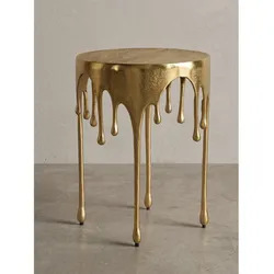 Beistelltisch Aluminium Gold Ø 43x56 cm - GARD   Kadima Design