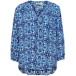 Tchibo - Bedruckte Tunika-Bluse - Damen - Gr. 42 - weiß/print