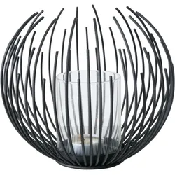 Windlicht CYLON (DH 18x16 cm) - schwarz - DH 18x16 cm