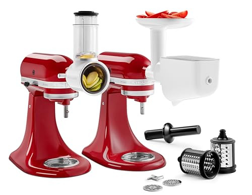 KitchenAid OMNIFOOD Kit 5KSMFGA + 5KSMFVSP + 5KSMVSA 5KSM2FPPC, staal