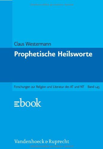 Claus Westermann - Prophetische Heilsworte im Alten Testament - Preis vom 09.10.2026 07:28:09 h