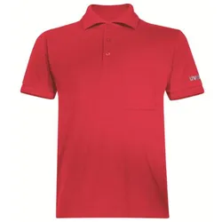 uvex Poloshirt basic rot 4XL - 8817215 - rot
