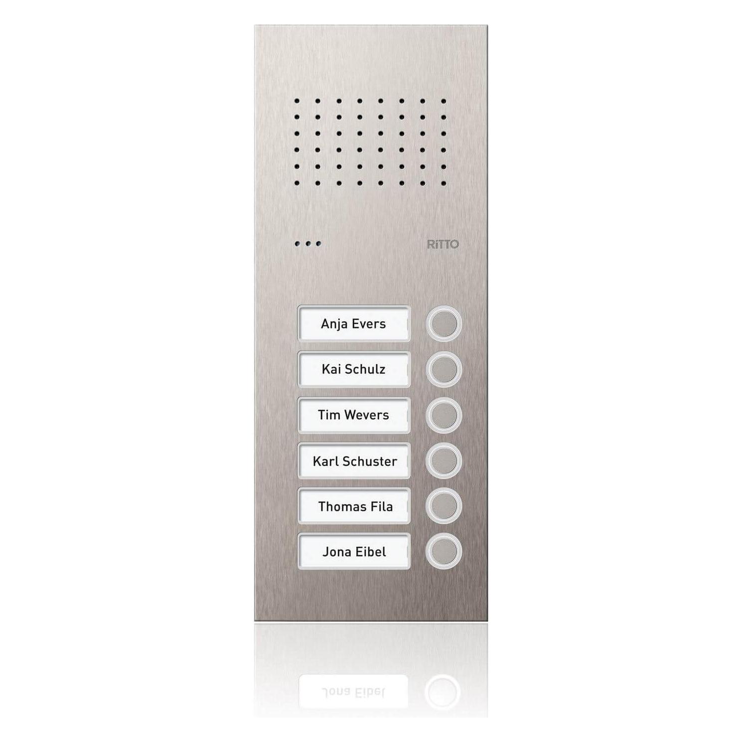 Ritto Electric Türstation Acero Pur 6WE Spalte (RGE1810625)