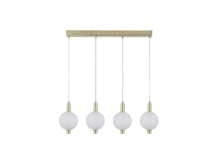 Lineare Design LED Pendellampe Luminique 4-Flammig Brass Searchlight