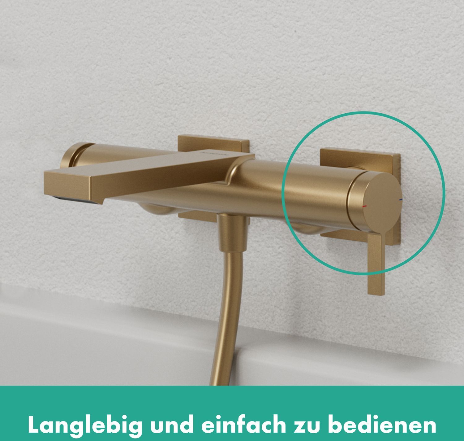 Hansgrohe Tecturis E Einhebel-Wannenarmatur Aufputz
