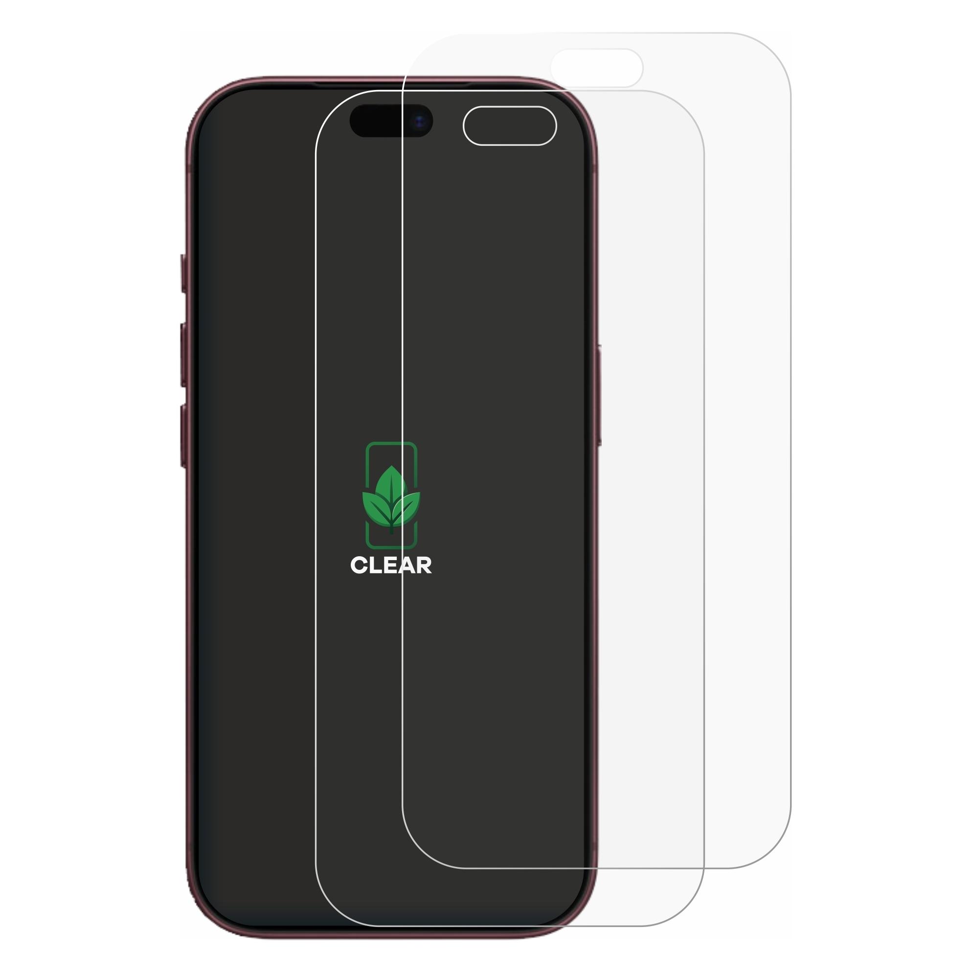 ScreenLeaf Schutzfolie für Apple iPhone 18 Pro Displayschutz Display Schutz Folie Klar Transparent (2 Stk., Apple iPhone 18 Pro) (6164644)